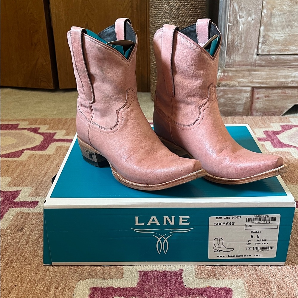 Women's Pink Leather Boots